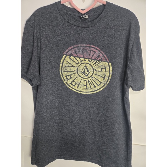 Volcom Other - Volcolm‎ Stone Circular Logo T-shirt Sz Medium Heather Gray Surf Skate Snowboard
